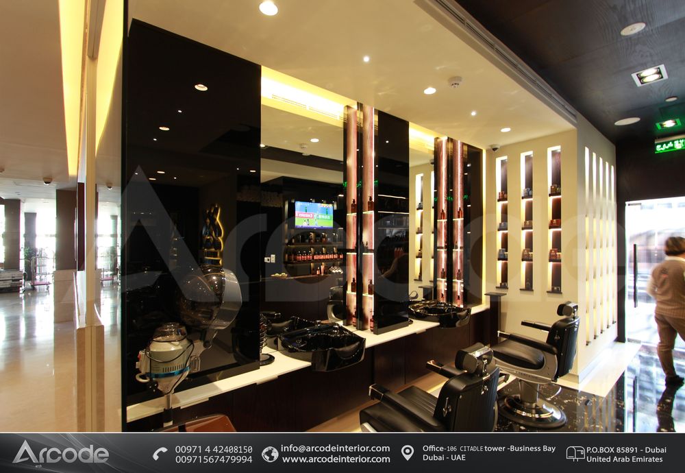 Arcode Interior > Gallery > Retails > Hair Section Design Gents Salon