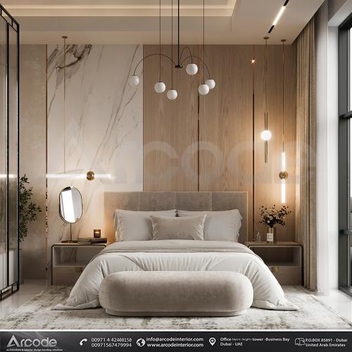 Modern Villa Master Bedroom